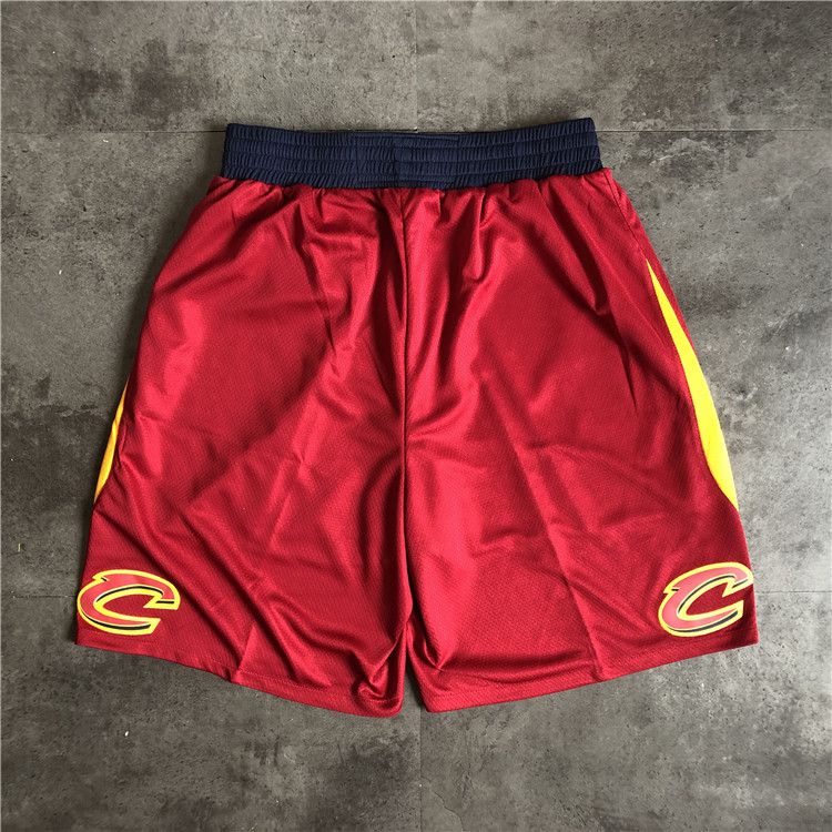 Men NBA Cleveland Cavaliers Red Shorts 0416->cleveland cavaliers->NBA Jersey